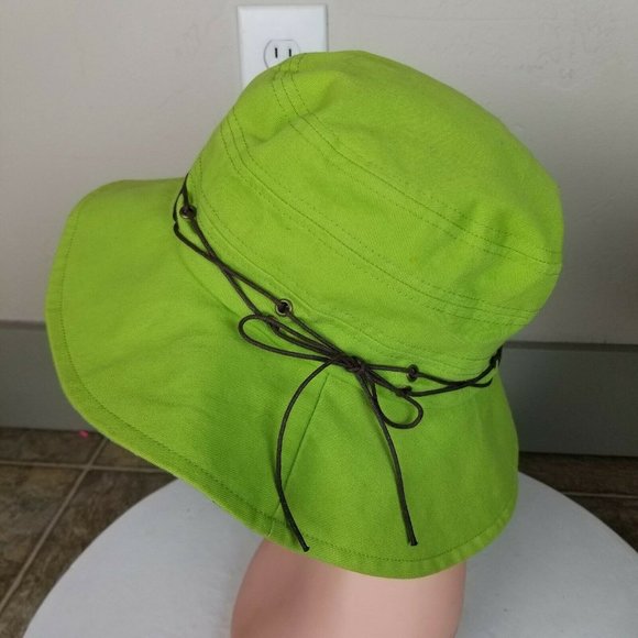 PETER GRIMM Green Floral Bucket Hat Cap (guessing it's size Small) - Picture 3 of 8